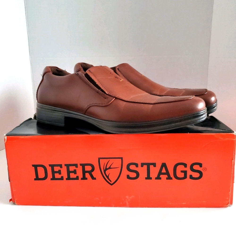 Deer Stag Men's Dress Shoes, Redwood, 10.5